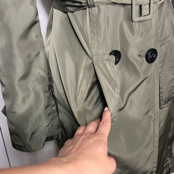 OBR Olive Green Trench Coat - Picture 4 of 8